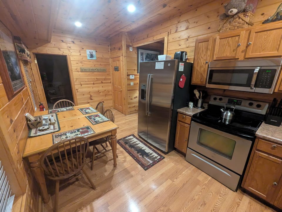 Modern kitchen with all kinds of extras including two different coffee makers!