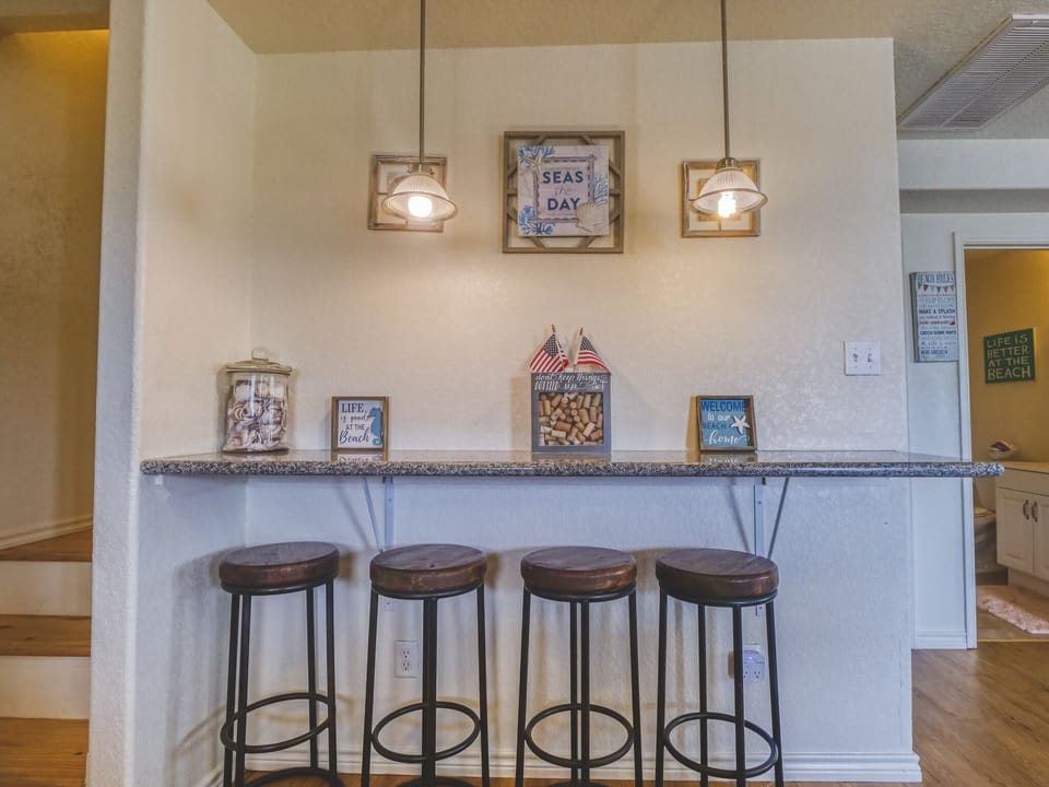 Bar provides extra seating