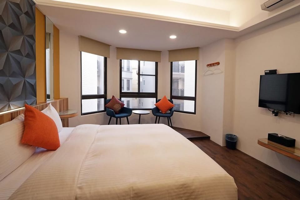 Double Room | Desk, blackout drapes, WiFi (free), bed sheets