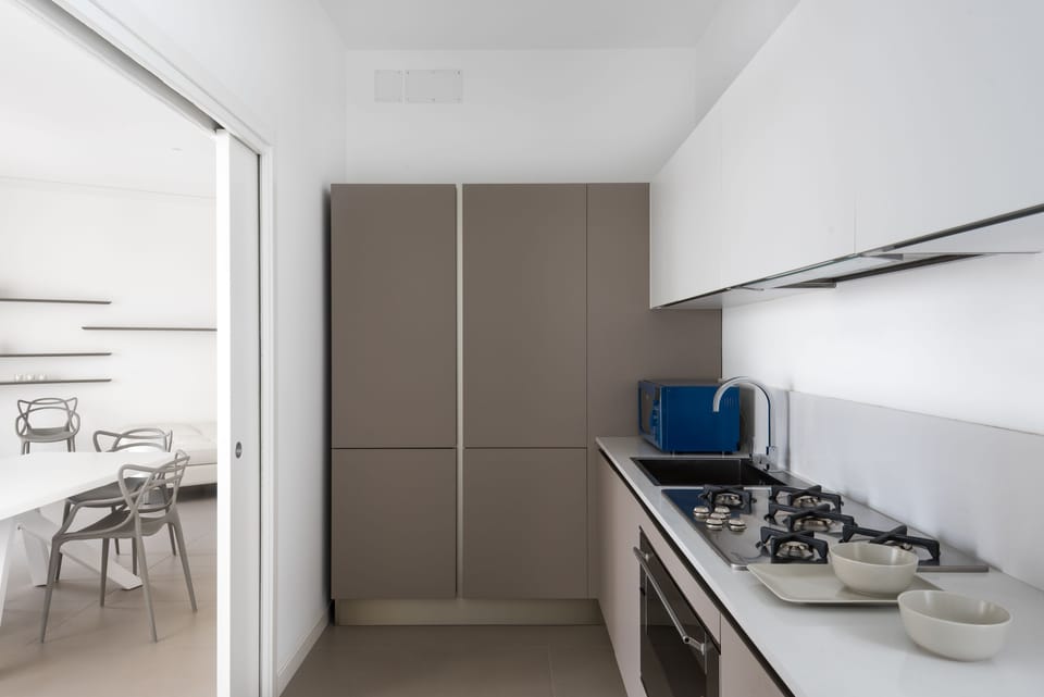 Apartment, 2 Bedrooms | Private kitchen | Full-size fridge, microwave, oven, stovetop