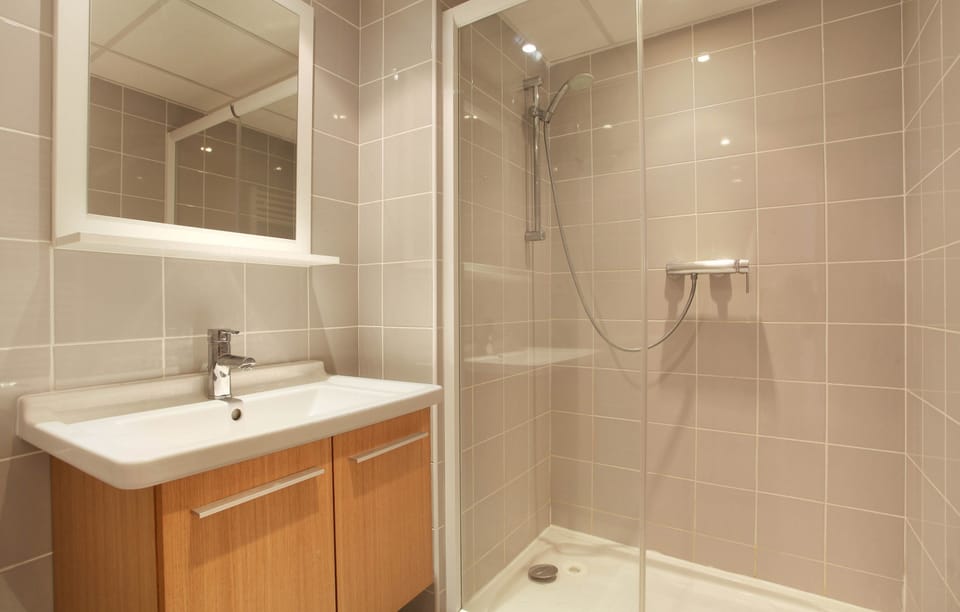 Get ready for your day in the bathroom.