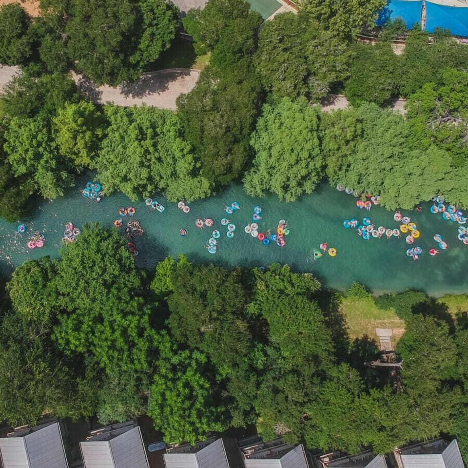 Comal River Aerial View