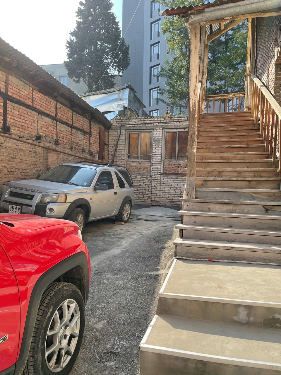 This is a staircase to our place on the 2nd floor.