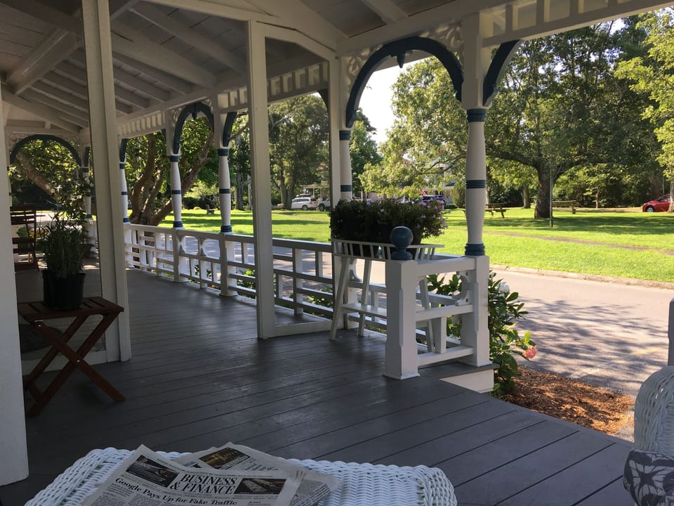 View from front porch nook
