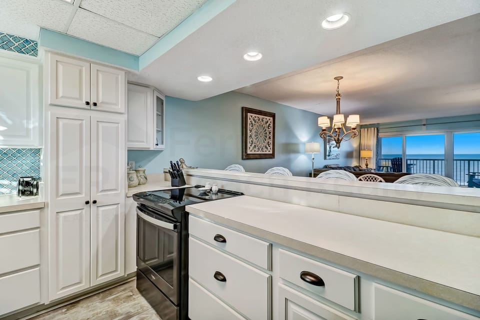 Kitchen with Ocean View