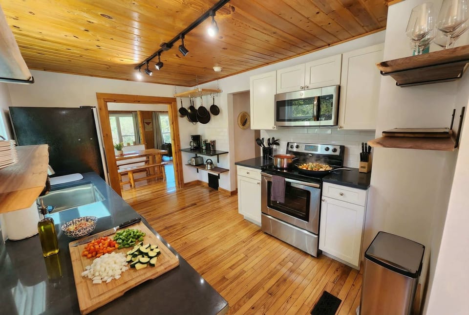 Full Kitchen Stocked with all the Cookware & Utensils Needed