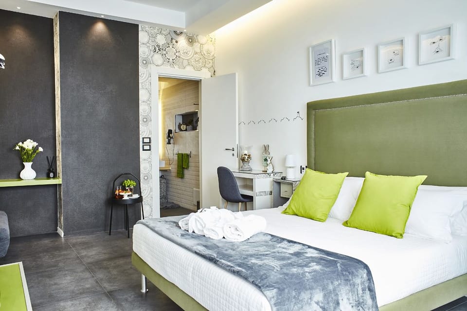 Premium bedding, down comforters, memory foam beds, minibar