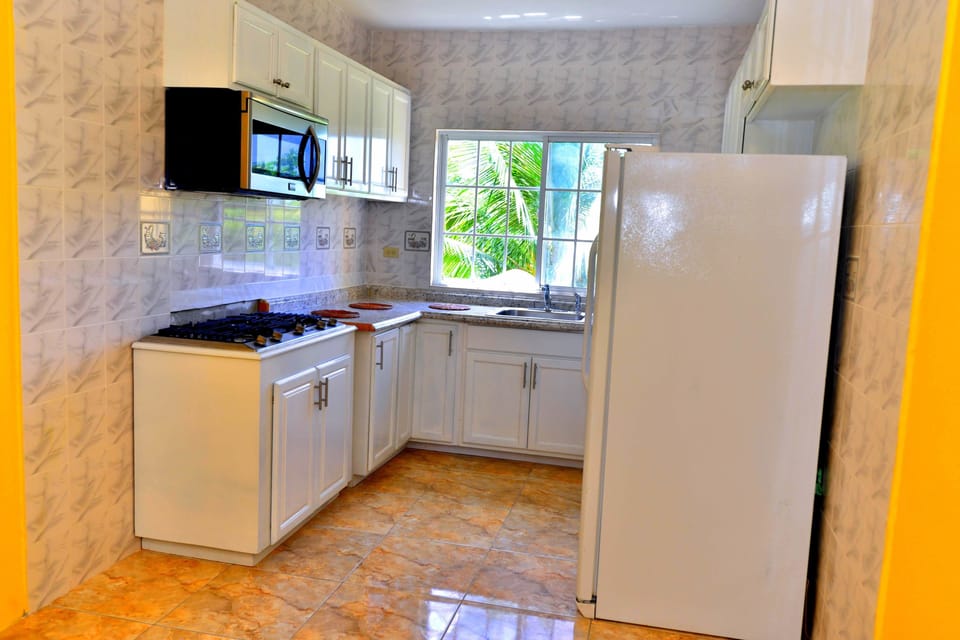 Premium Villa, Ocean and Pool View | Private kitchen | Fridge, microwave, electric kettle, cookware/dishes/utensils