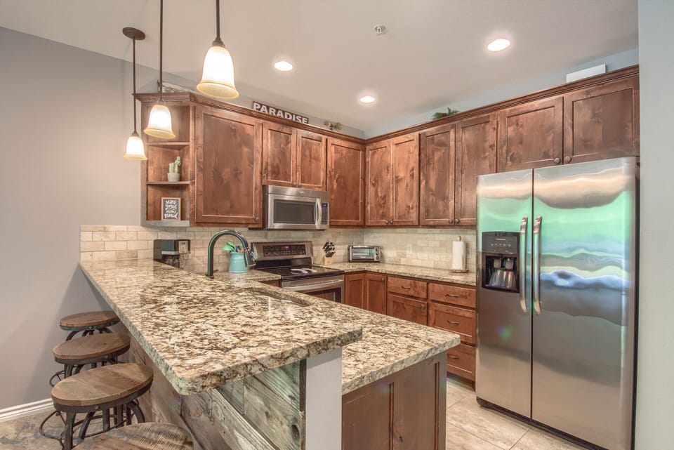 Beautiful marble counter tops!