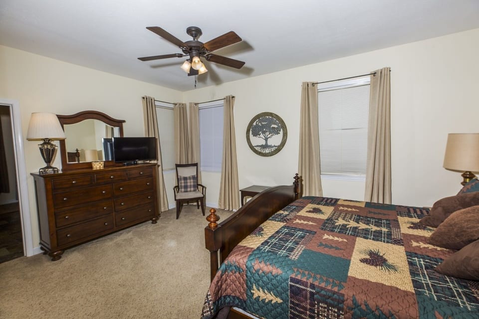 The downstairs Tree Suite is easily accessed from all common areas of the house.