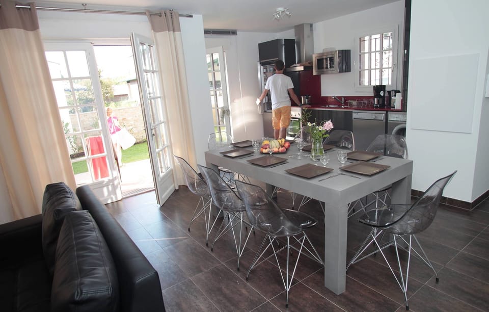 Reconnect with loved ones over a meal at the dining table.