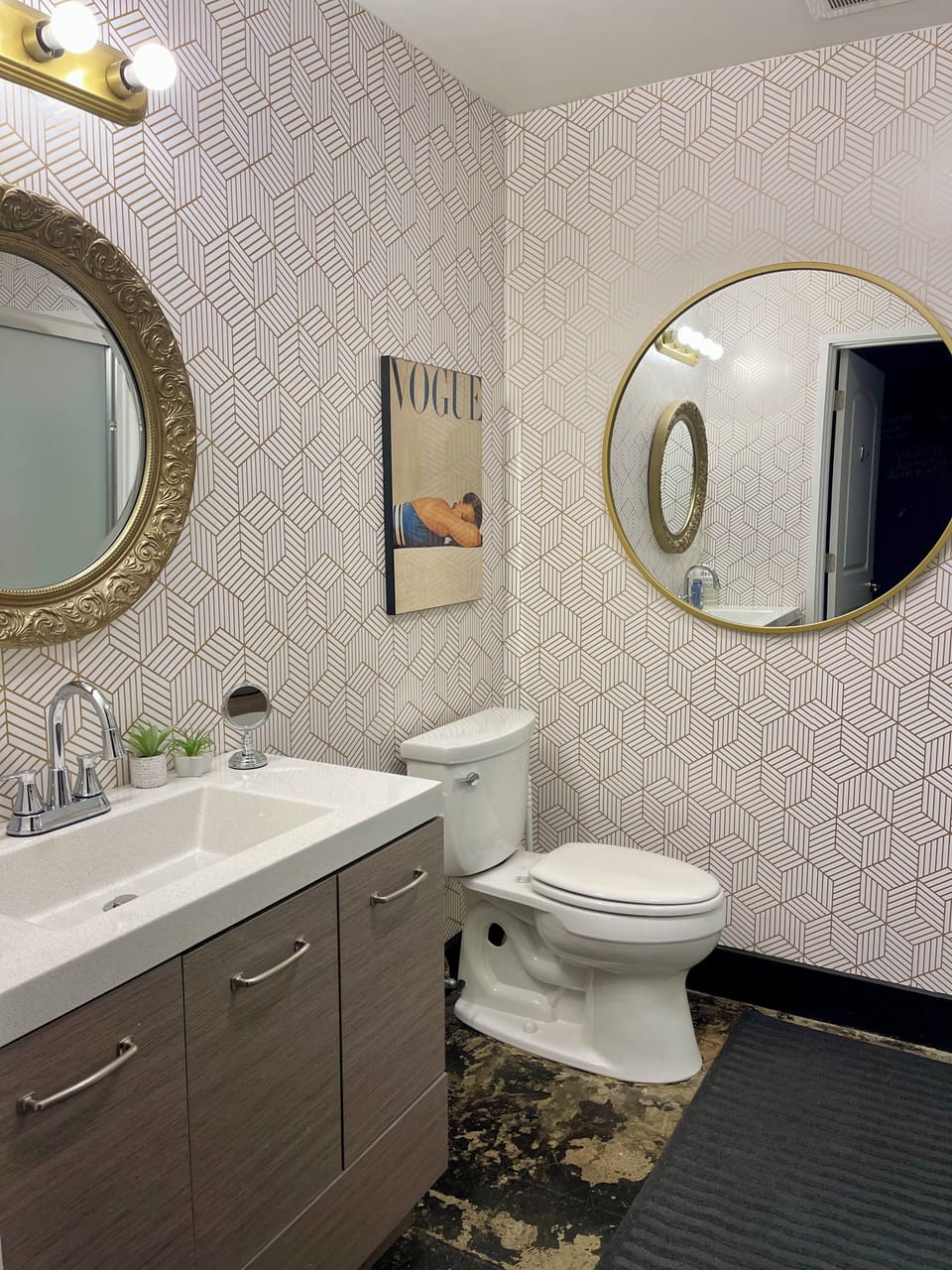 Full Bathroom across from kitchen and close to bedroom #5.  Shower only/no tub