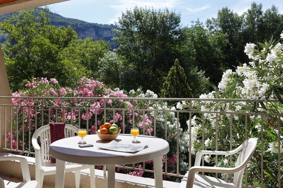 Open the door and step out onto your private balcony!