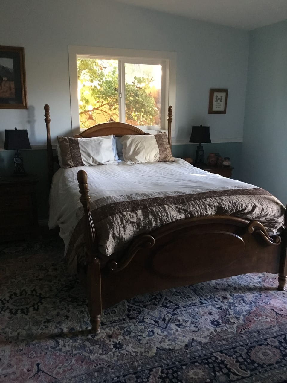 Down Stairs Master- bed shows queen which is now in Upstairs Master