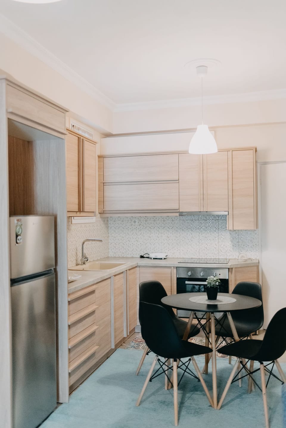 Panoramic Apartment, 1 Bedroom, Balcony, Marina View | Private kitchen | Full-size fridge, oven, stovetop, coffee/tea maker