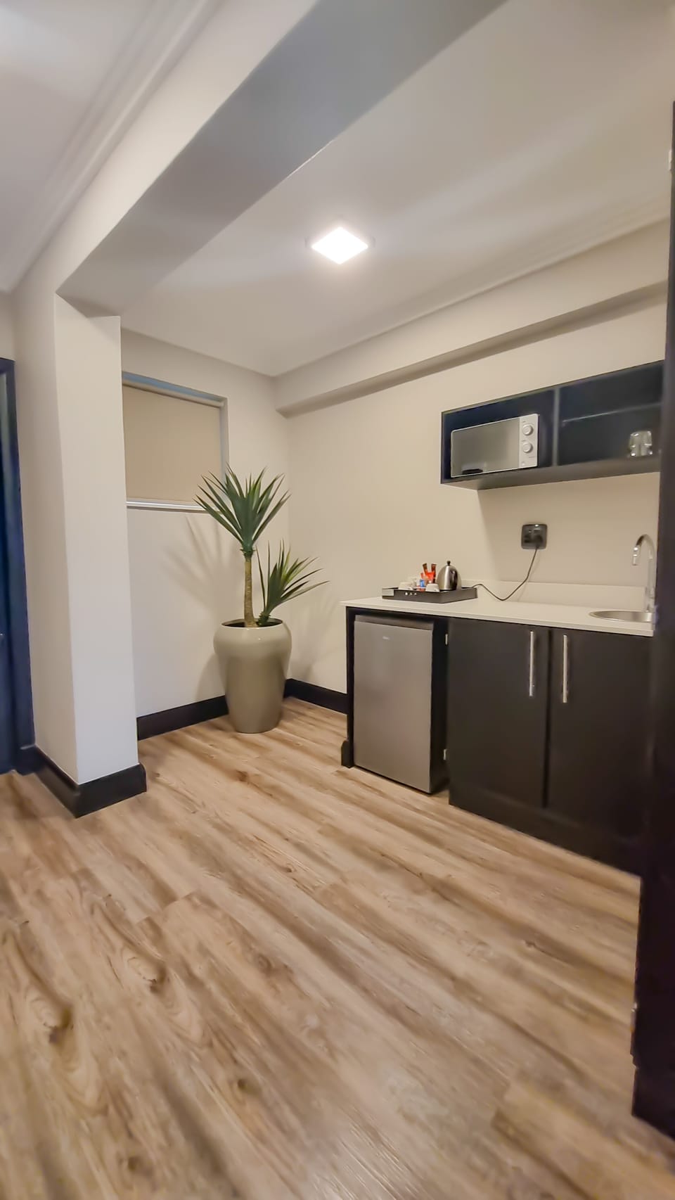 Deluxe King 2 Sleeper Shower | Private kitchen | Fridge, microwave, coffee/tea maker, electric kettle