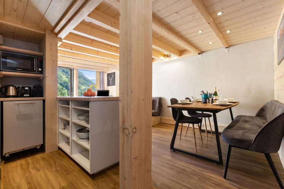 Kitchen and dining area