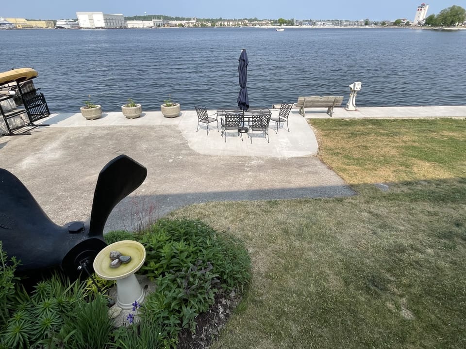 Fish at the shoreline. Use the grass when unhooking fish, see house rules!