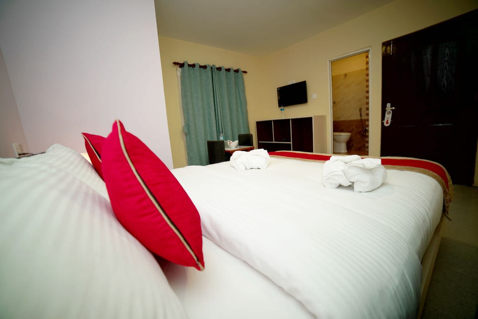 Super Deluxe Twin with Terrace | Soundproofing, free WiFi, bed sheets