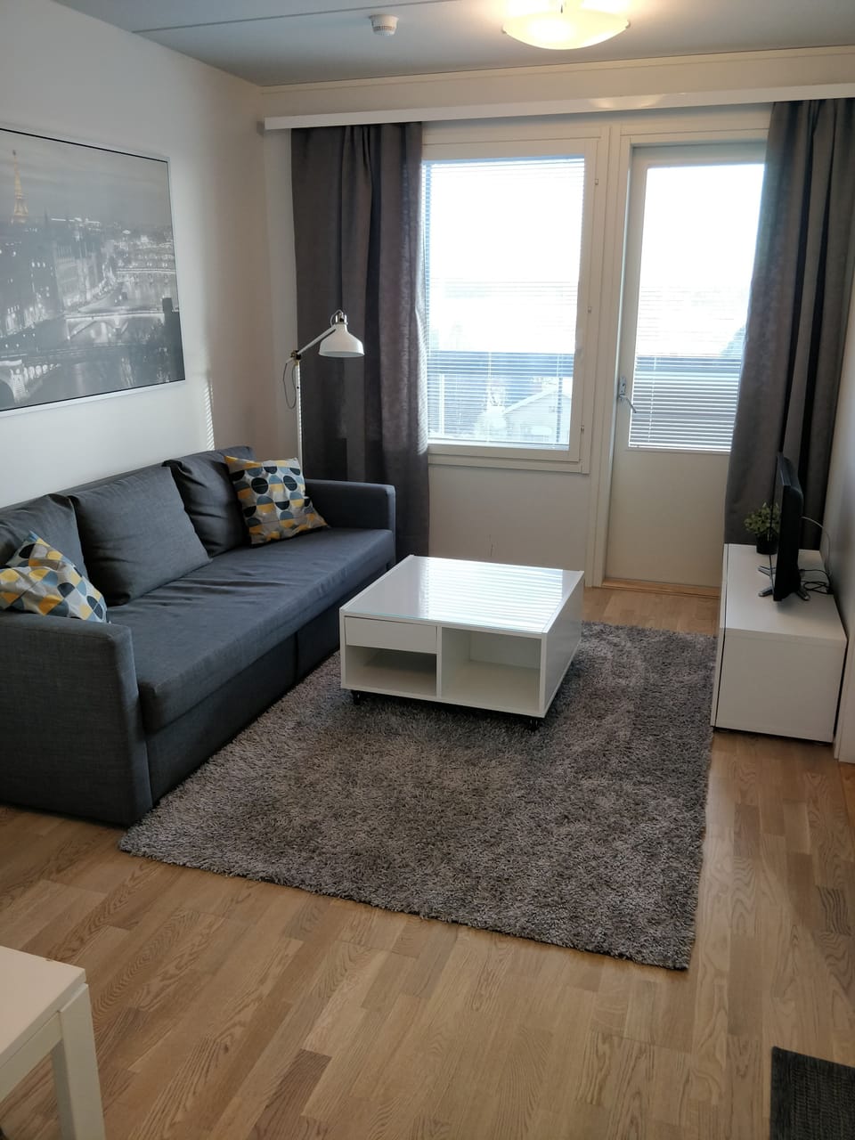 Apartment, Sauna | Living area | Flat-screen TV