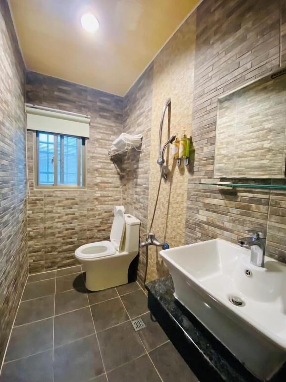 Standard Double Room | Bathroom | Shower, rainfall showerhead, free toiletries, hair dryer