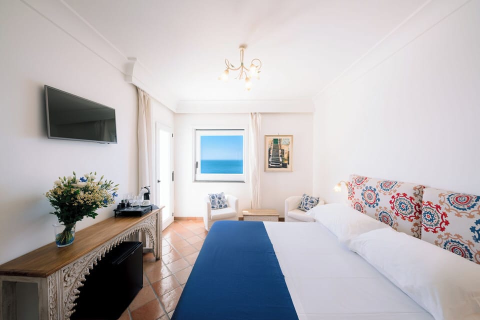 Panoramic Room, Sea View | 1 bedroom, Frette Italian sheets, premium bedding, memory foam beds