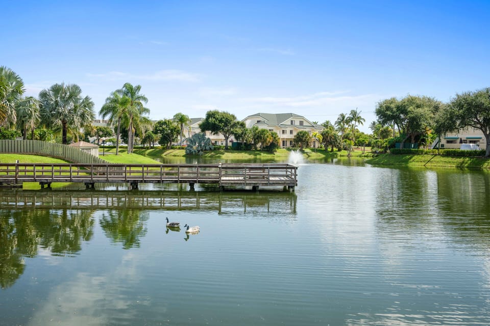  Lake is walking distance near our building in the community.