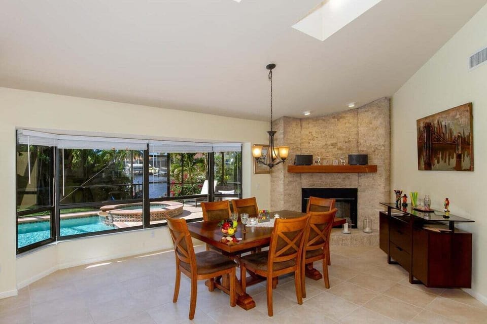 Dining room with a view