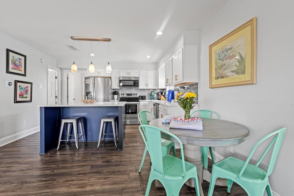Dining area and kitchen