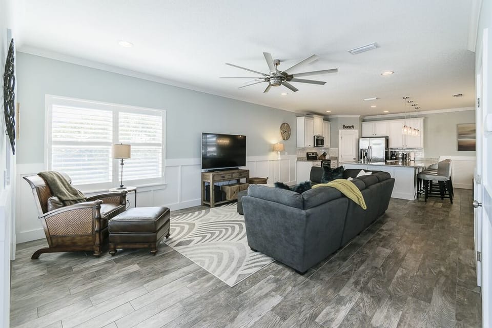 Open floor plan living room