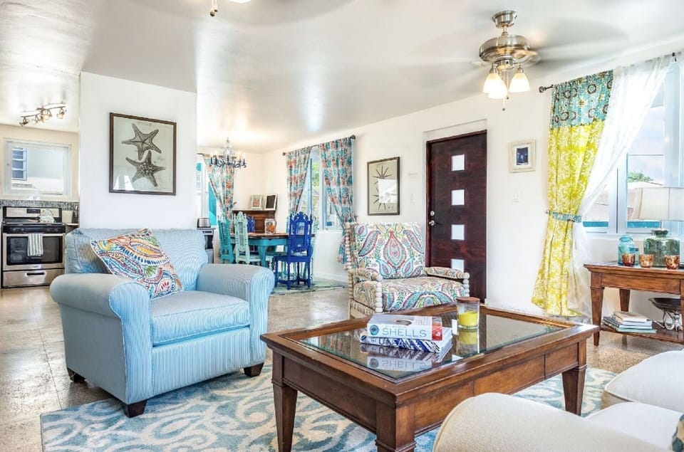 living room and dining room
