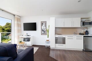 One Bedroom Ambassador Spa Suite | Private kitchen | Espresso maker, coffee/tea maker, fridge, microwave