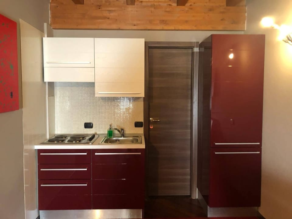 Classic Triple Room | Private kitchen | Fridge, microwave, stovetop, cookware/dishes/utensils