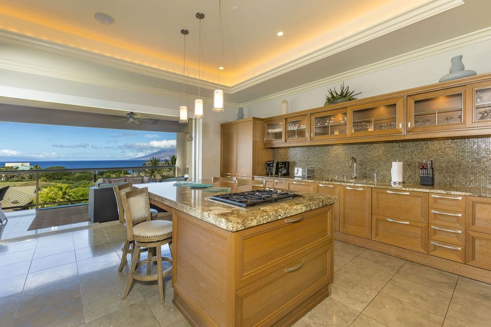 Entertainers kitchen with views