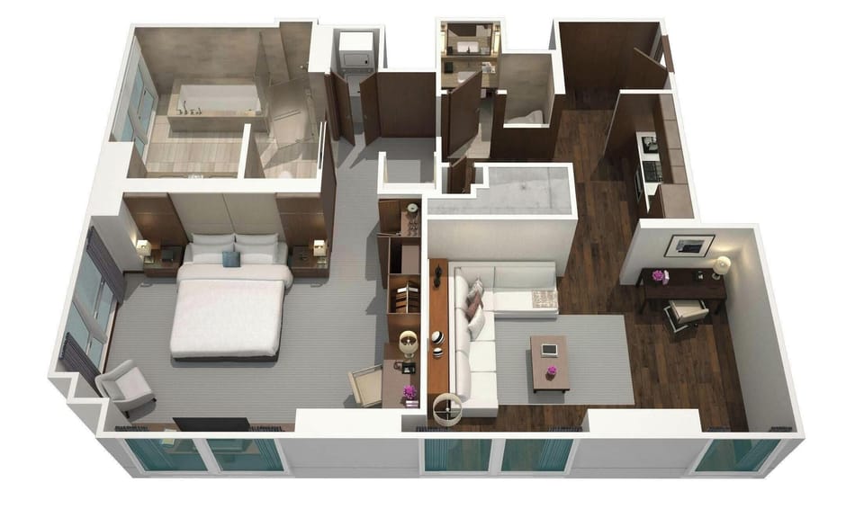Suite, 1 Bedroom, Club Lounge Access (Empire State View) | Frette Italian sheets, premium bedding, down comforters, pillowtop beds