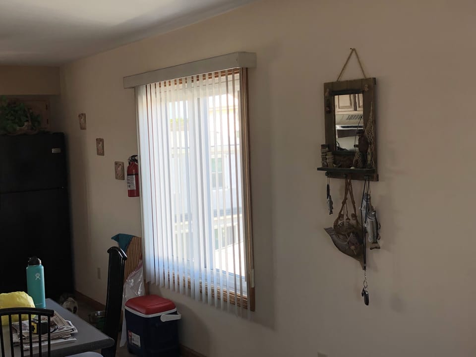 View of window which oversees 5th street
