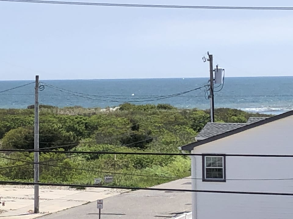 view of ocean from balcony