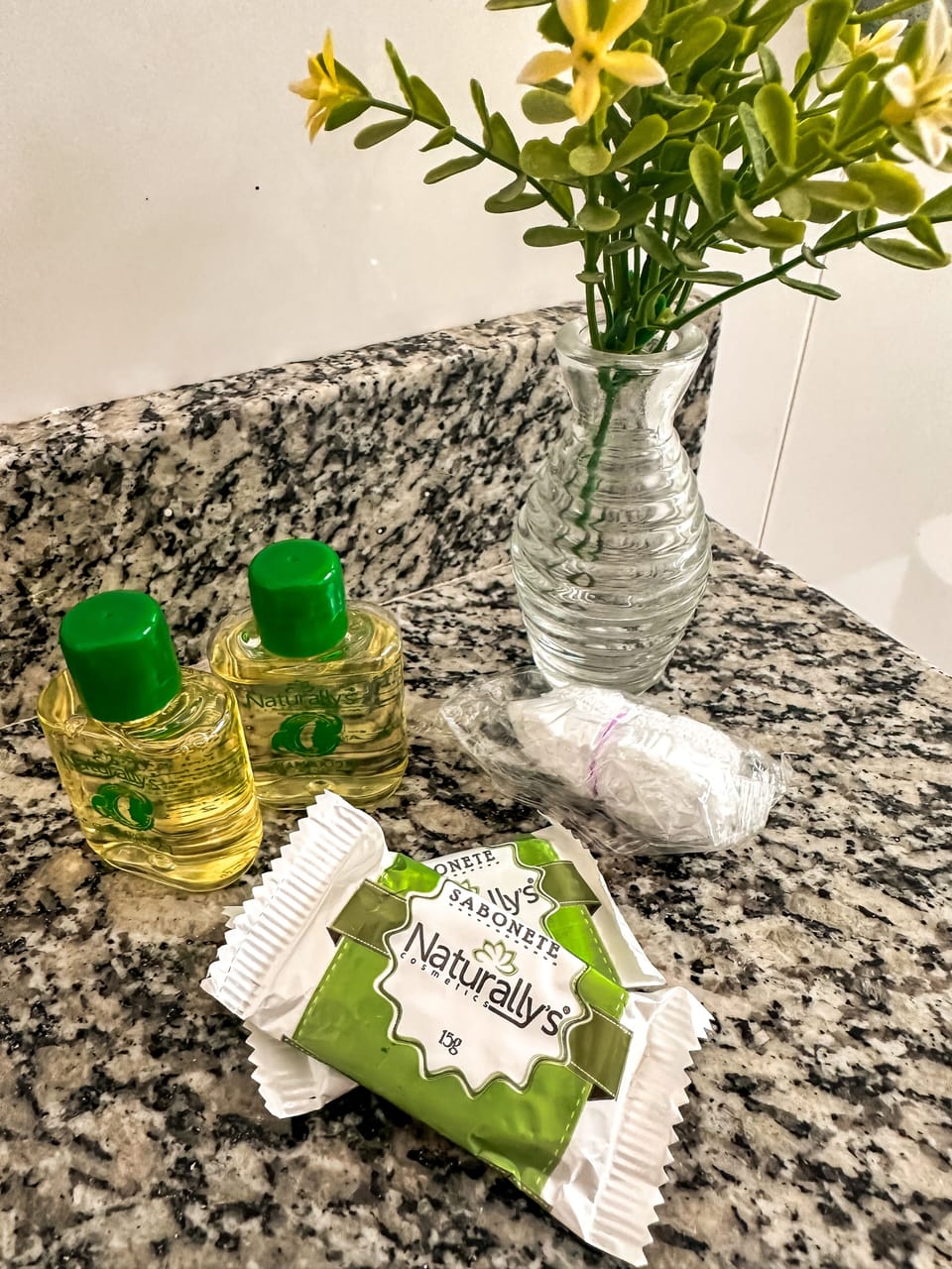 Shower, hair dryer (on request), towels, soap