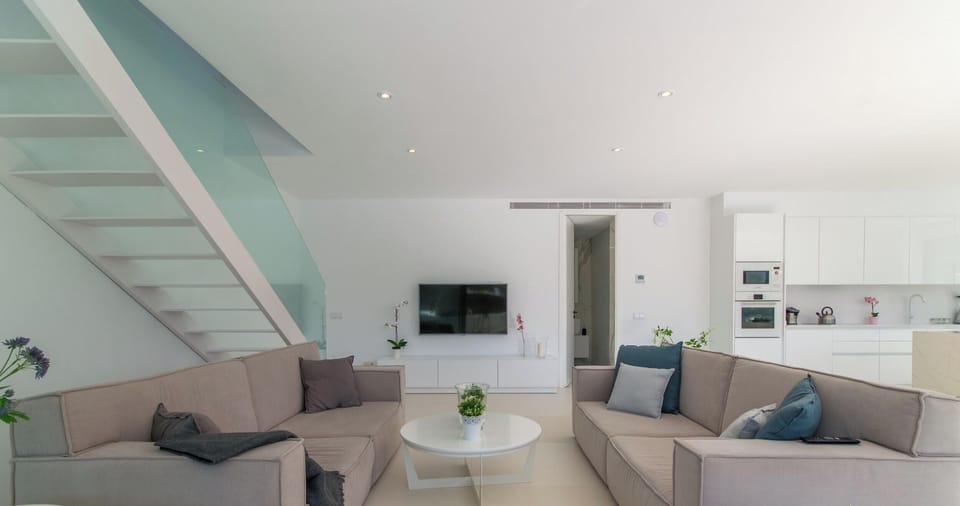 Living room with garden view
