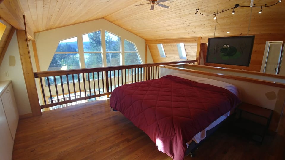 Master bedroom in loft