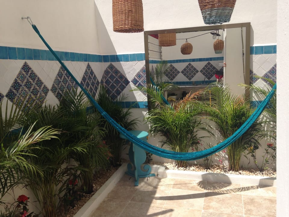 Enjoy your siesta in the private patio.