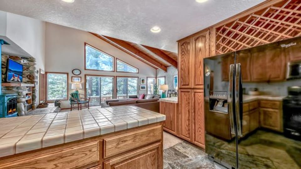 Indoors, Hardwood, Stained Wood, Kitchen, Architecture