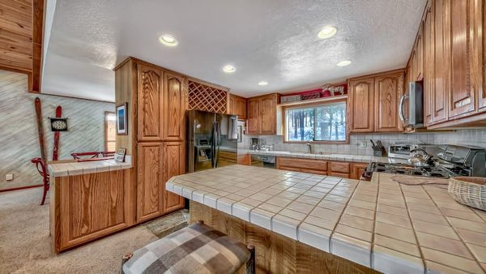 Indoors, Hardwood, Stained Wood, Kitchen, Architecture