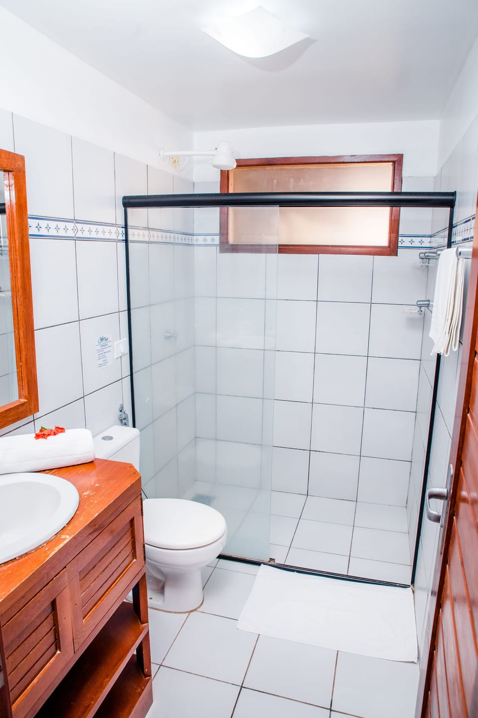 Deluxe Quadruple Room, Oceanfront | Bathroom | Shower, towels, soap, toilet paper