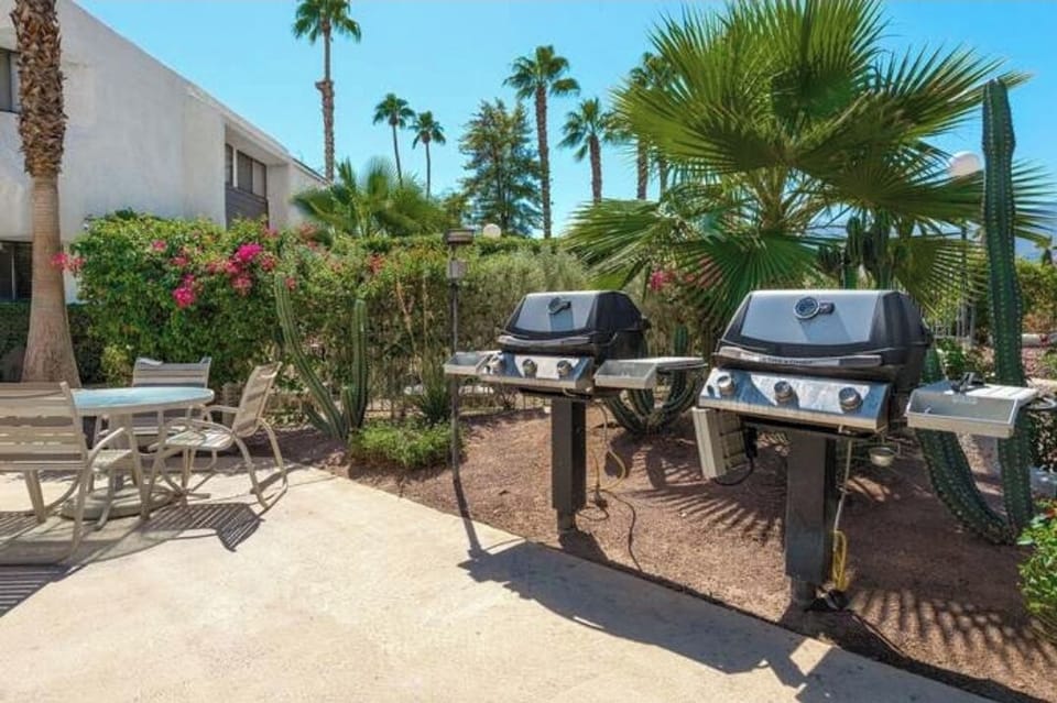 Bar B Q's in community pool space