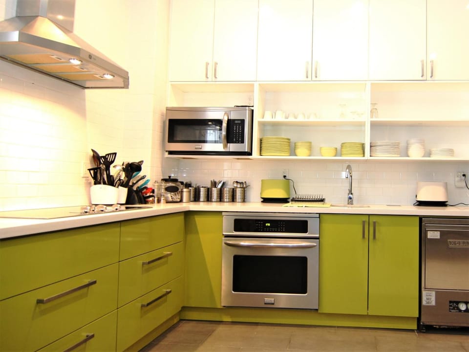 Shared fridge, microwave