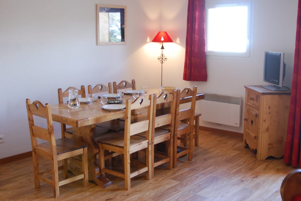 Share meals and laughs at the dining table.