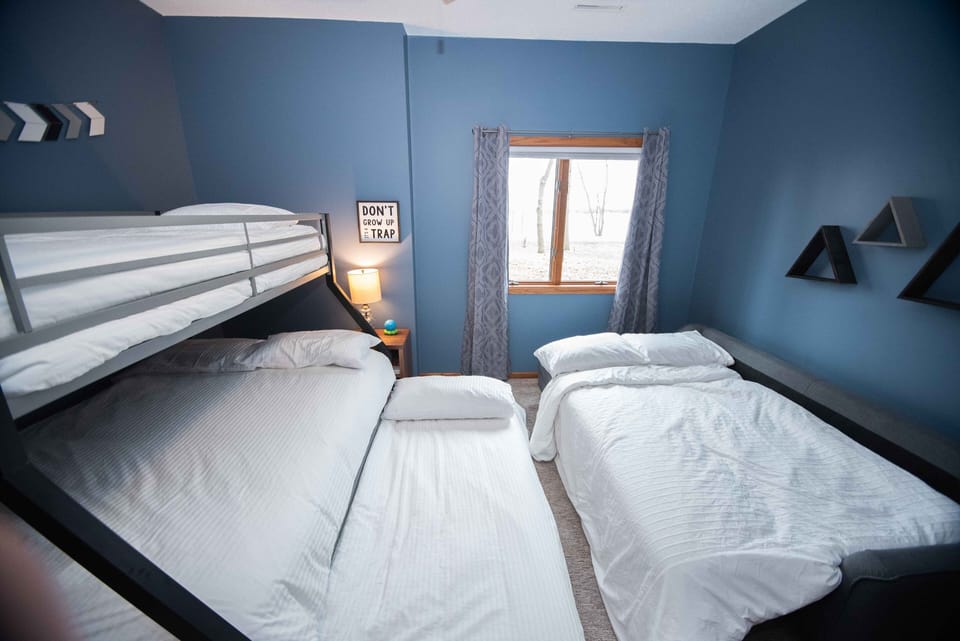 Here is the Bunk room at it's full potential- sofa into sleeper & trundle out!