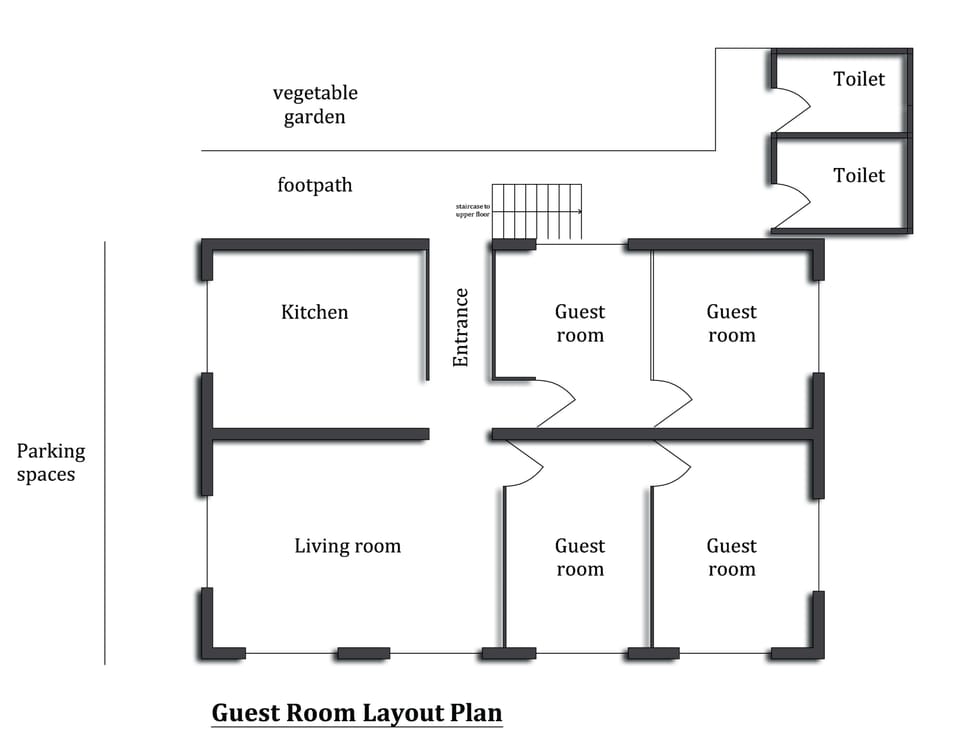 Traditional Twin Room | Floor plan