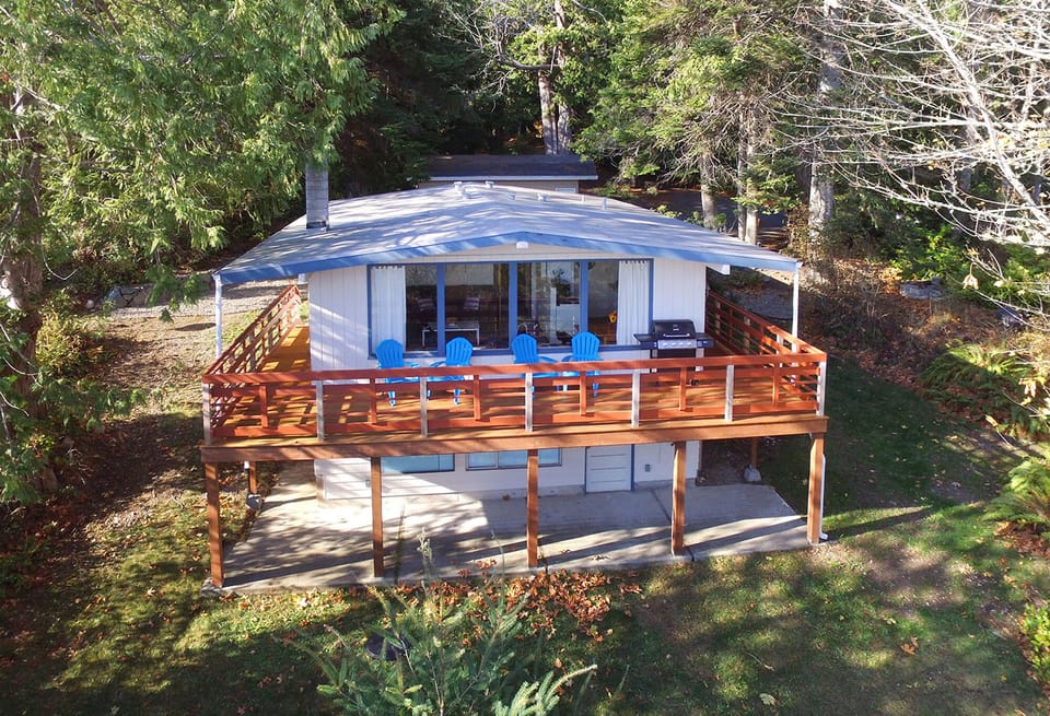 Relax on your deck, after a day of beach combing, hiking or kayaking.